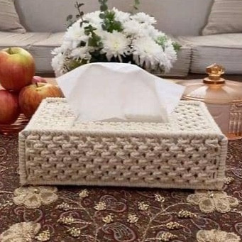 فریم خام دستمال مکرومه